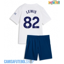 Camisa de time de futebol Manchester City Rico Lewis #82 Replicas 3º Equipamento Infantil 2026-27 Manga Curta (+ Calças curtas)